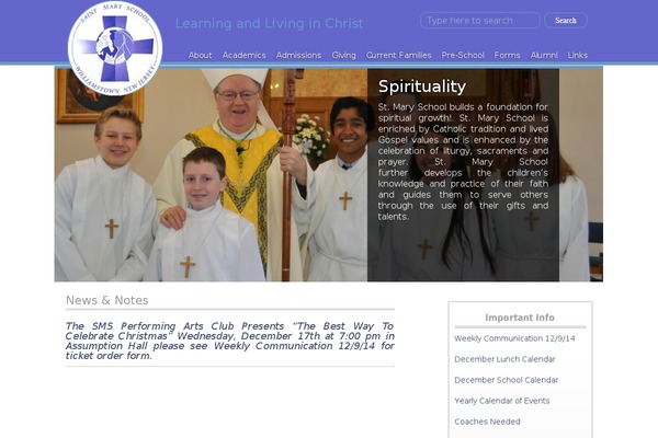 smarys.org site used Stmary