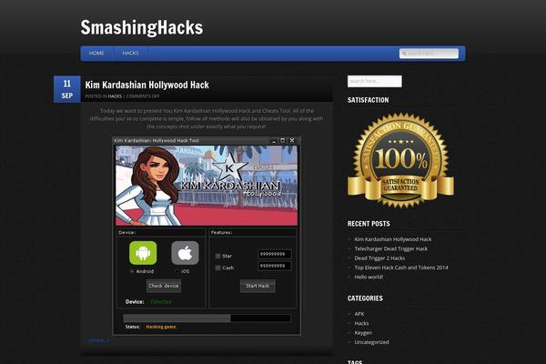 GamePress theme site design template sample
