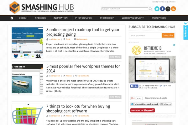 smashinghub.com site used Smashing_hub