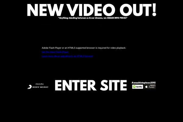 Site using Flash MP3 Player plugin