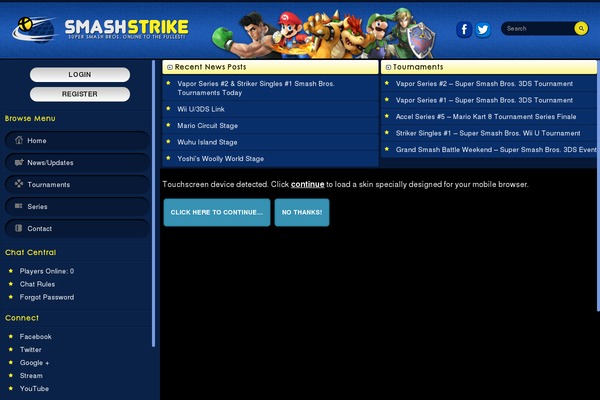 Smash theme site design template sample