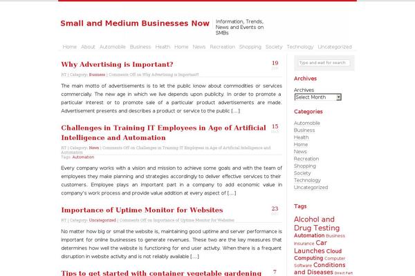 Belle theme site design template sample