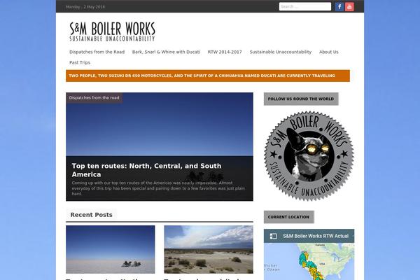 Journal theme site design template sample