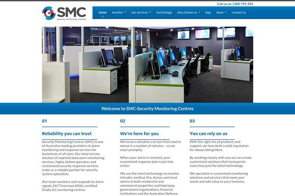 Smc theme site design template sample