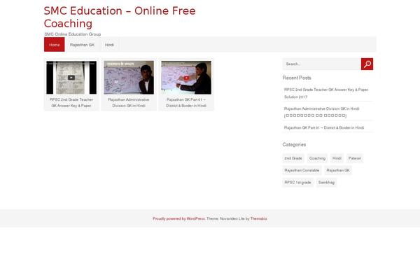 Novavideo Lite theme site design template sample