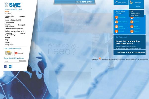 Sme theme site design template sample