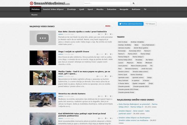 deTube theme site design template sample