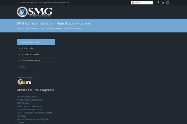 Impreza Child theme site design template sample