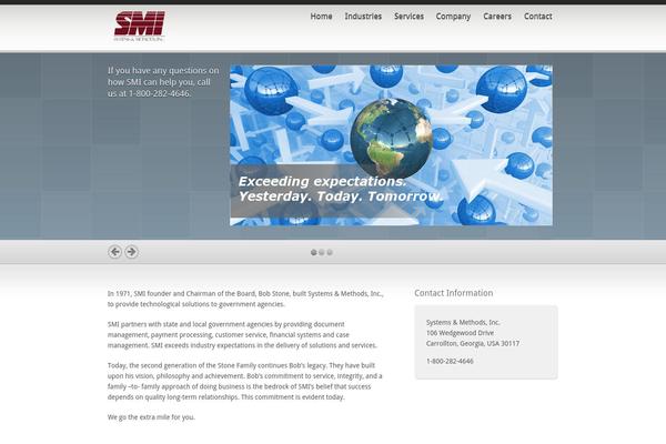 Inspire theme site design template sample