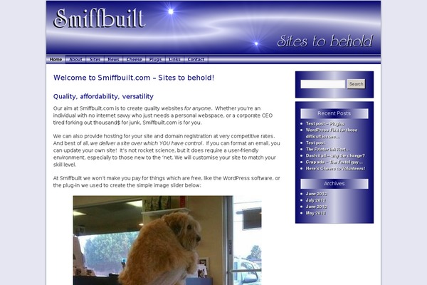 Site using Custom-menu plugin
