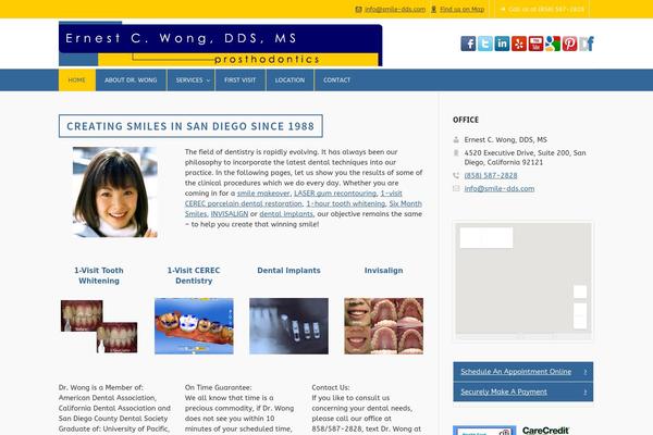 Highend theme site design template sample