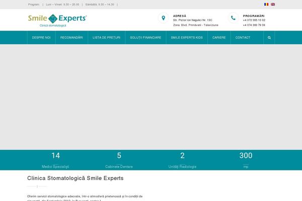 Smile theme site design template sample