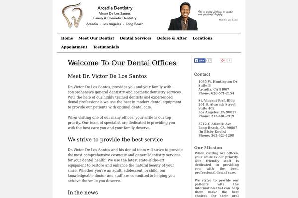 Smile theme site design template sample