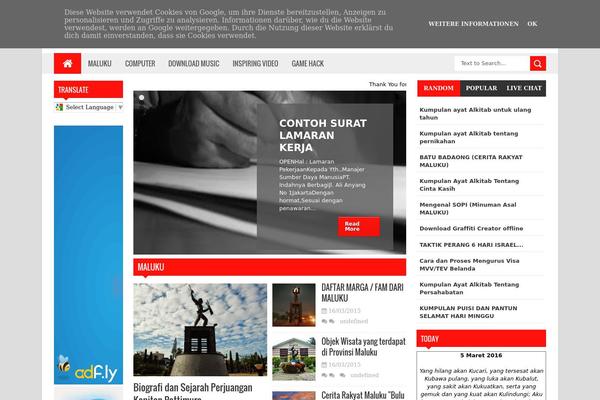 Reportage theme site design template sample