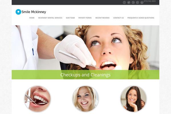 Dentalclinic theme site design template sample