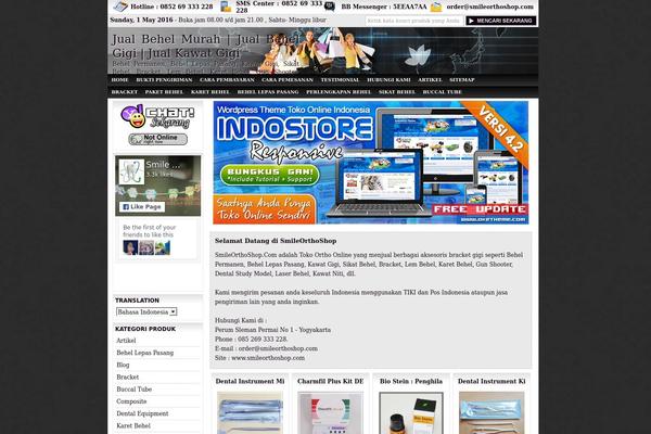 smileorthoshop.com site used Indostore3
