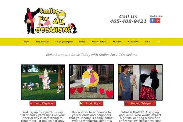 Vantage theme site design template sample