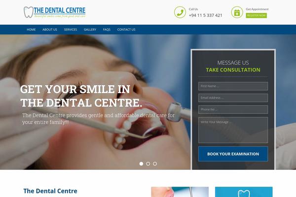 Dentalclinic theme site design template sample