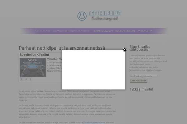 Site using Facebook Page Promoter Lightbox plugin