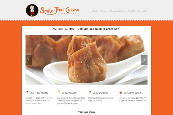 smilethaicuisine.ca site used Adapt