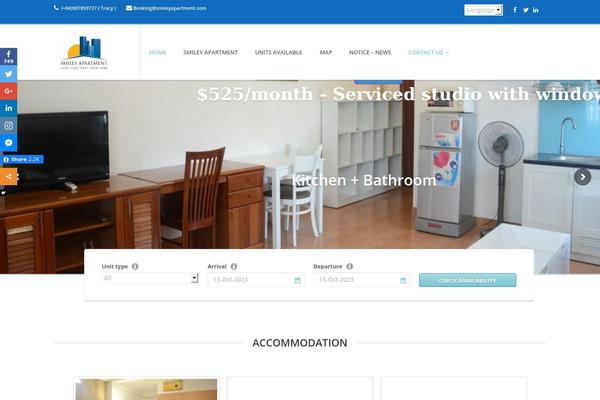 Starhotel theme site design template sample