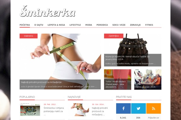 News theme site design template sample