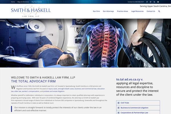Enfold theme site design template sample