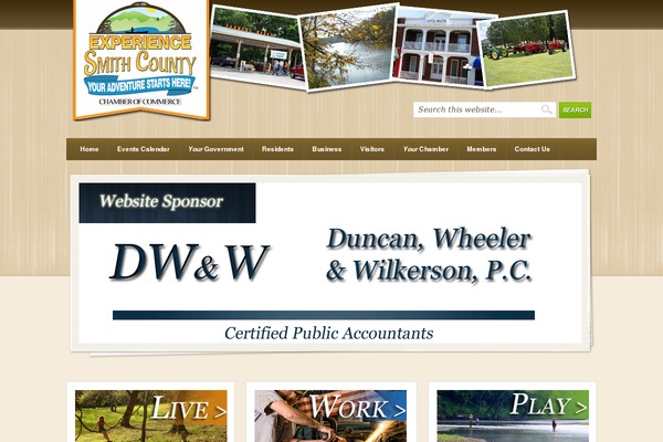 Site using Widgets on Pages plugin