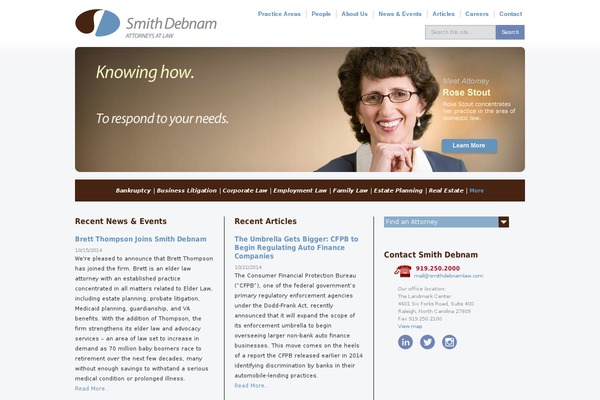 smithdebnamlaw.com site used Peaktheme