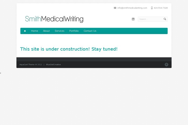 Aqua theme site design template sample