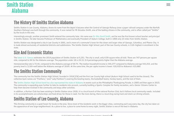 Customizr theme site design template sample