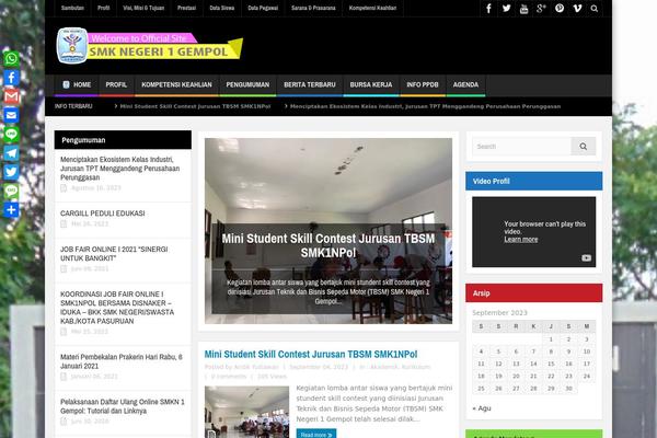 Site using Wp-post-modules plugin