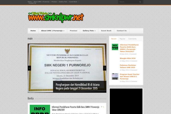 Bangkok Press theme site design template sample