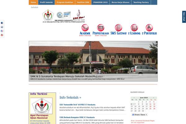 Academica theme site design template sample