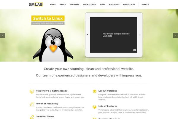 Kickstart theme site design template sample