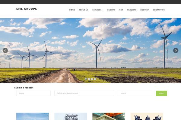 Construct theme site design template sample
