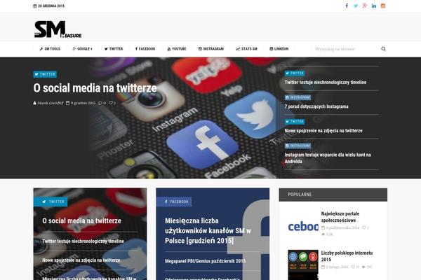 Site using Metro-style-social-widget plugin
