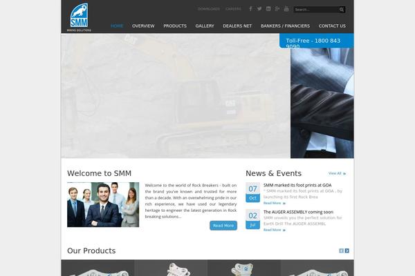 Smm theme site design template sample