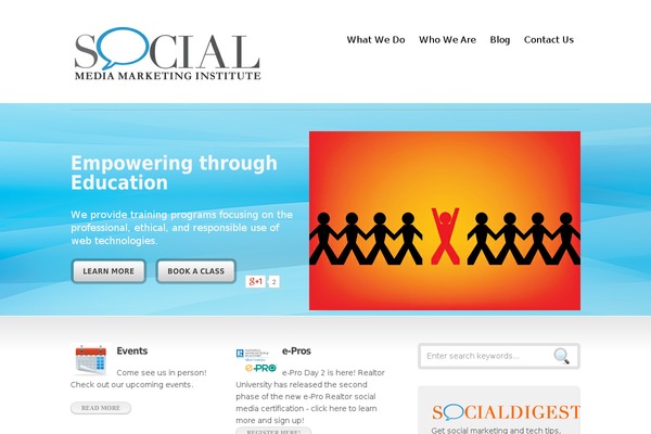 Inspire theme site design template sample