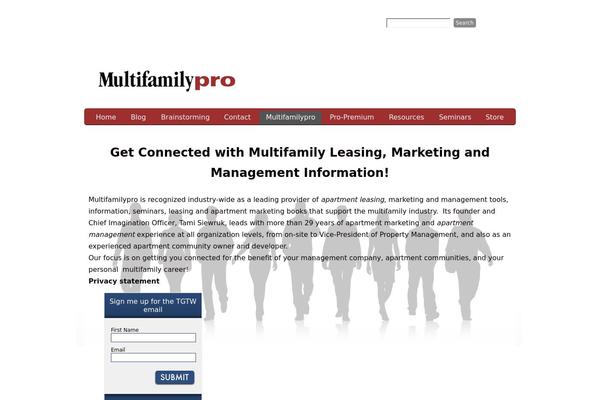 Custom Community Pro theme site design template sample