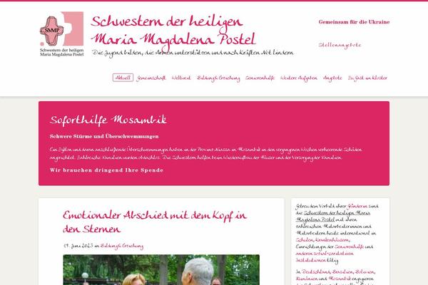 Site using Section Page plugin