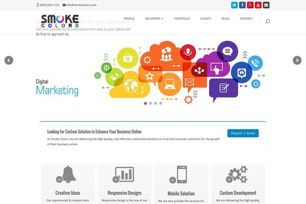 inCreate theme site design template sample