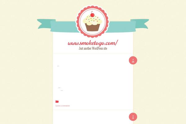 Buttercream theme site design template sample