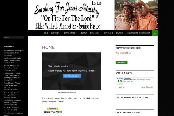 Site using Falconiform YouTube Widget plugin