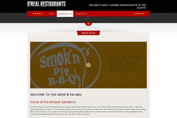 The Restaurant theme site design template sample