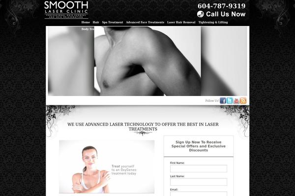 Smooth theme site design template sample