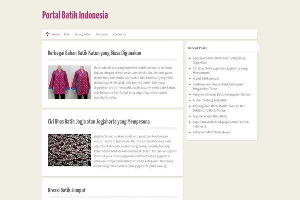 Minimalia theme site design template sample