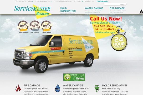 Servicemaster theme site design template sample