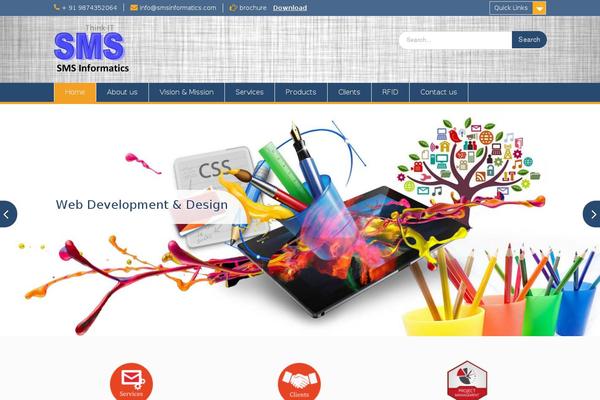 Site using Scroll Text Widget plugin