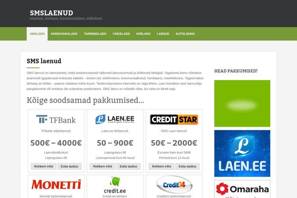 smslaenud.eu site used Lexicon Child Theme